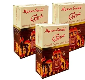 Mysore Sandal Classic Moisturising Soap 75 Gm(PACK OF 3)