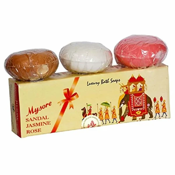 Mysore Sandal, Jasmine And Rose Soap