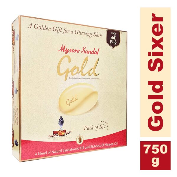 Mysore Sandal Gold Sixer (6 x 125 g = 750 gram)