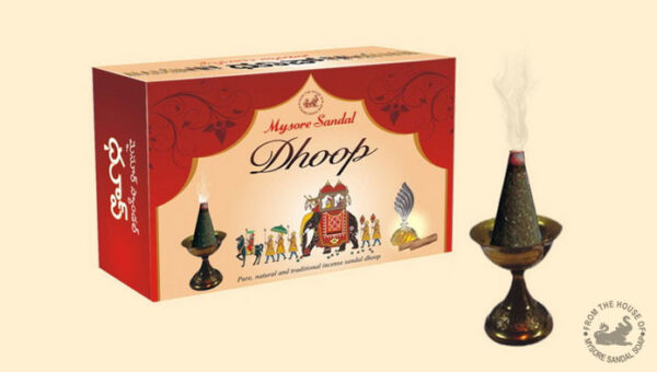 Mysore Sandal Dhoop - Cones, 20 pcs * Pack of 12 Carton - Image 3